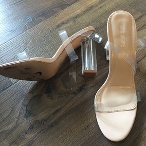 Public Desire Clear Perspex Heels